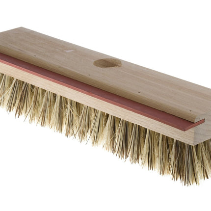 Atlas Graham Furgale Union Fibre Deck Brush With Squeegee, Brown, Sold Individually-B2B Discounters