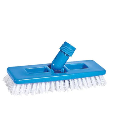 M2 Professional® Universal Scrub and Grout Swivel Brush, Blue and White, 9" Width, Sold Individually-B2B Discounters
