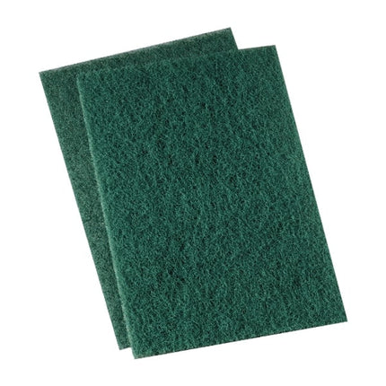 Dustbane Medium Duty Scouring Pad, Green, 10/Pack-B2B Discounters