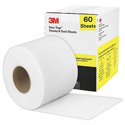 3M™ Easy Trap™ Duster Sweep & Dust Sheets, 5" x 6", White, Cotton, 60 Sheets/Roll-B2B Discounters
