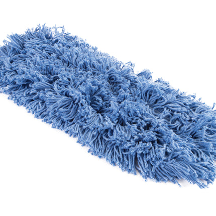 REGARD® Slip On Looped End Dust Mop, 18", Blue, 10 Mops/Case-B2B Discounters