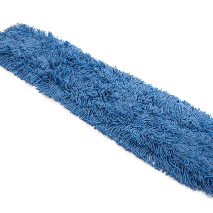 REGARD® Tie-On Cut-End Dust Mop, 36", Treated, Blue, Sold Individually-B2B Discounters