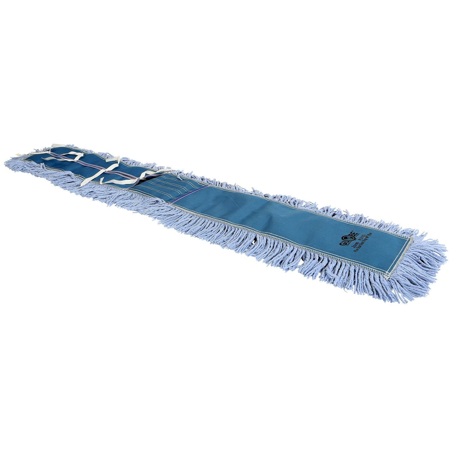 Globe™ Pro-Stat® Tie-On Dust Mop, Blue, 48" Width, Sold Individually-B2B Discounters