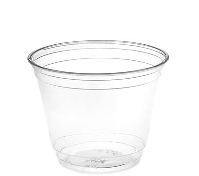 Amhil Cold Cup, 9oz, PET Plastic, Clear, 1000 Cups/Case-B2B Discounters