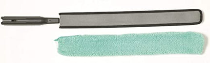 HYGEN™ Quick-Connect Flexi Dusting Wand With Sleeve, Grey and Teal, 28" Length, Sold Individually-B2B Discounters