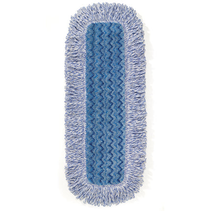 HYGEN™ High Absorbency Wet Mop Pad, Blue, 18" Width, Microfiber, Sold Individually-B2B Discounters