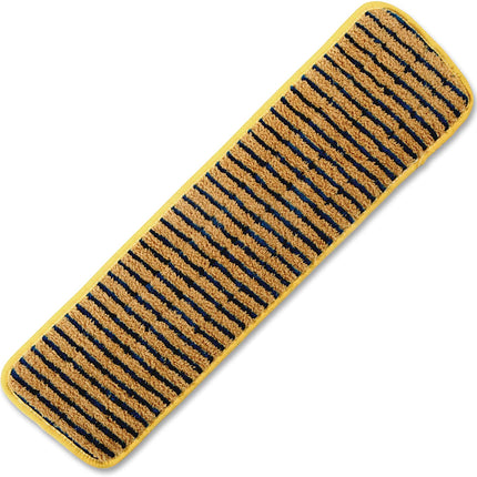 HYGEN™ Wet Pads With Scrubbers, Yellow and Black, 18" Width, Microfiber, Sold Individually-B2B Discounters