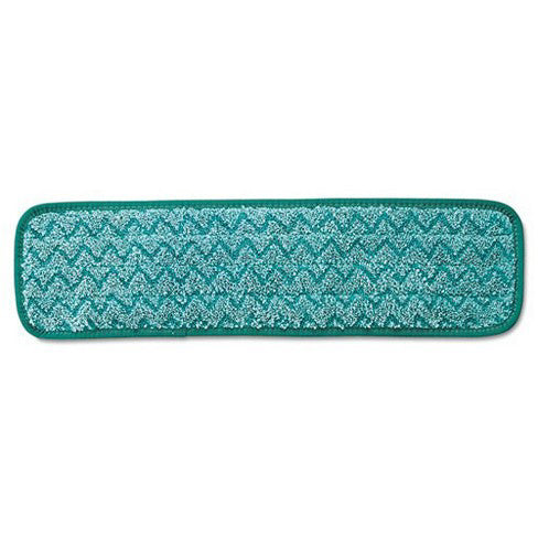HYGEN™ Dust Mop Pads, Green, 18" Width, Microfiber, Sold Individually-B2B Discounters