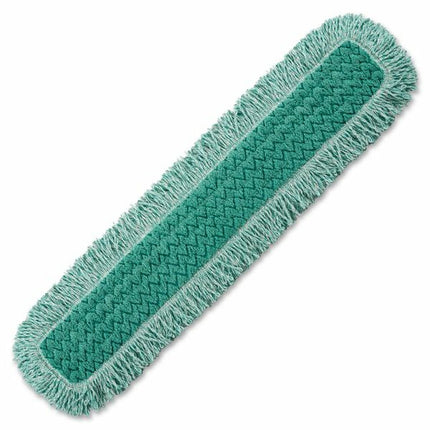 Rubbermaid® Hygen™ Microfiber Dust Pad With Fringe, Green, 36", Sold Individually-B2B Discounters