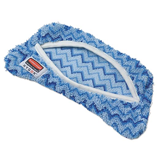 HYGEN™ Flexi-Frame Wet Mop Pad, Blue, 8" Width, Microfiber, Sold Individually-B2B Discounters