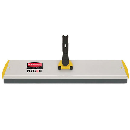 Rubbermaid® HYGEN™ Quick-Connect Frame With Squeegee, Yellow, 24" Width, Sold Individually-B2B Discounters
