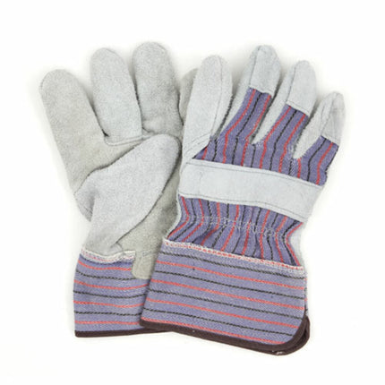 Hospeco® ProWorks® Leather Palm Gloves, Grey, 1/Pair-B2B Discounters