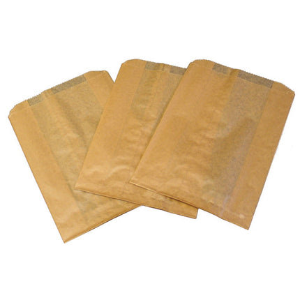 Waxed Feminine Hygiene Disposal Bag, Natural, Rectangular, Kraft Paper, 500 Bags/Case-B2B Discounters