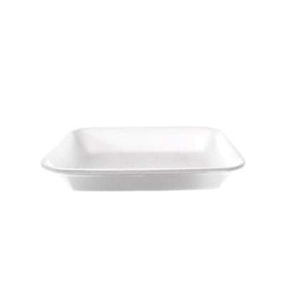 CKF™ 3PP Hd Foam Tray White, 6.3" X 8.6" X 1", 400/Case-B2B Discounters