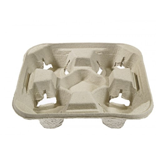 4-Cup Beverage Carry Out Trays Cups, 360/case(21310)-B2B Discounters