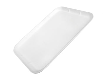 CKF™ Foam Tray, 14.5" X 5.5" X 0.6", White, 250/Case - B2B Discounters