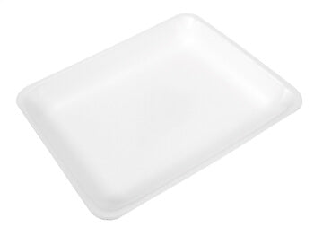 CKF™ 8P Foam Tray White, 8" X 10.5" X 1.1", 200/Case-B2B Discounters