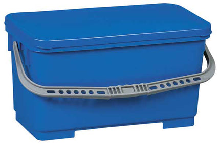 Window Cleaning Bucket, Blue, 8"W x 18"L x 9"D, Sold Individually-B2B Discounters