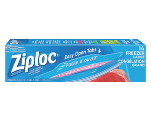 Ziploc® Freezer Bags, Large, 14 Bags/Box, 12 Boxes/Case-B2B Discounters