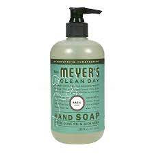 Mrs. Meyer's® Liquid Hand Soap, Basil, 12.5oz, 370ml, 6/Case-B2B Discounters
