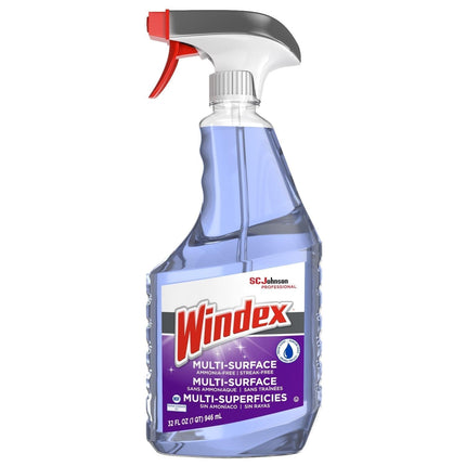 Windex® Non-Ammoniated Multi-Surface Cleaner, Blue, 32Oz, 8 Bottles/Case-B2B Discounters