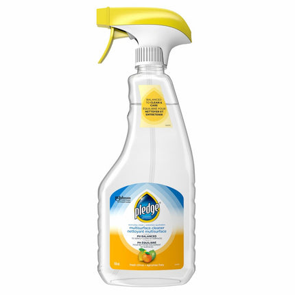 Pledge® PH Balanced Multi-Surface Cleaner, Trigger Spray, Citrus, 750ml, 6/Case-B2B Discounters