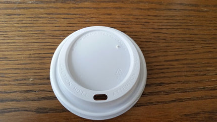 Dome Lid, Fits 10/12/16/20oz P/S, White, 1000 Lids/Case-B2B Discounters