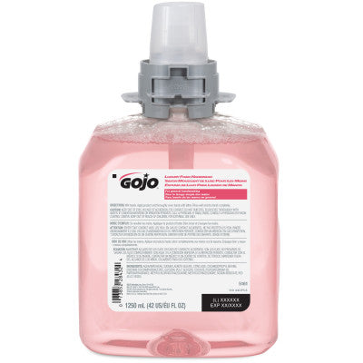 GOJO® Luxury Foam Handwash, Pink Liquid, Cranberry Fragrance, 1.25L, 4/Case-B2B Discounters