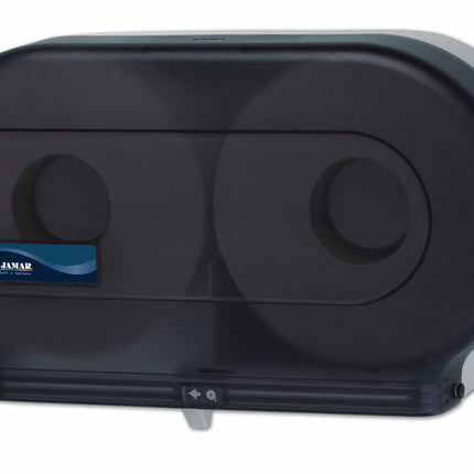 San Jamar® JBT Junior Twin Toilet Tissue Dispenser, Black, Sold Individually-B2B Discounters