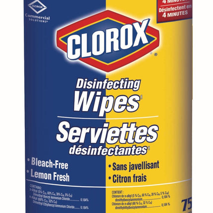 Clorox® Commercial Solutions® Disinfecting Wipes, 75 Wipes/Box, 6 Boxes/Roll-B2B Discounters