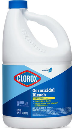 Clorox® Germicidal Bleach, 3.58L, 8.25% Concentrated, 3/Case-B2B Discounters