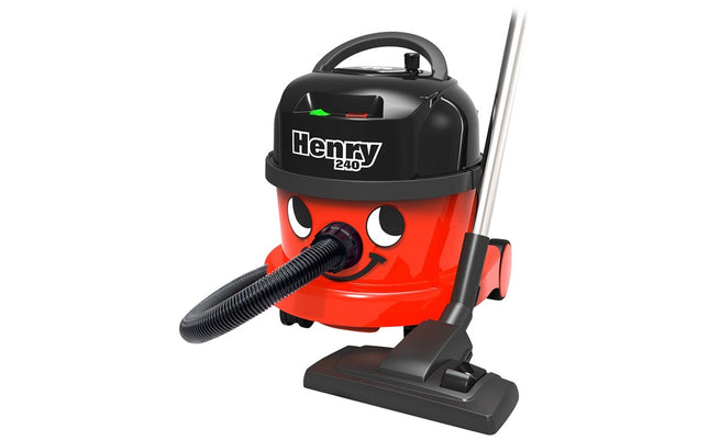 NaceCare™ Henry Dry Canister Vacuum With Extension Kit, Red and Black, 2.5gal, Sold Individually-B2B Discounters