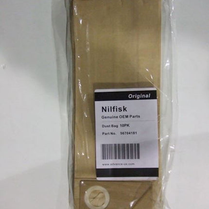 Nilfisk® Vacuum Bags for DuraVac, White, Sold Individually-B2B Discounters