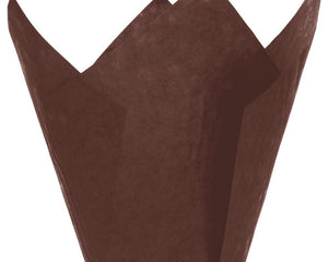 McNairn® Tulip Baking Cup, Dark Chocolate, 175mm Wide Top, 1000/Case-B2B Discounters