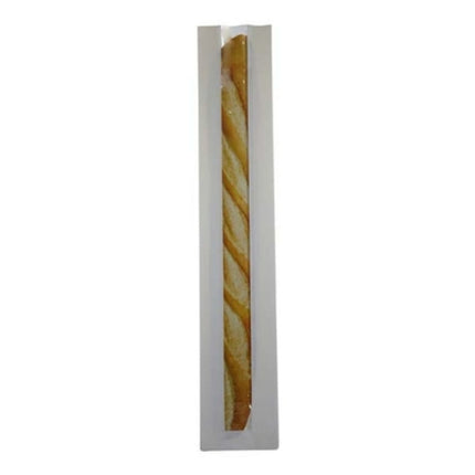 Bread Bag With Cello, 4.5" X 2.5" X 25", White, 1000/Case-B2B Discounters