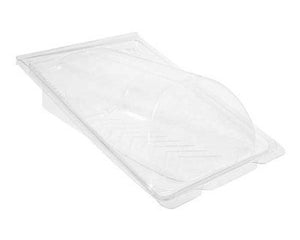 Repost Hinged Pita Wrap Box, 6.8" X 2.3" X 4.6", Clear, 300/Case-B2B Discounters