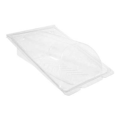 Repost Hinged Pita Wrap Box, 6.8" X 2.3" X 4.6", Clear, 300/Case-B2B Discounters