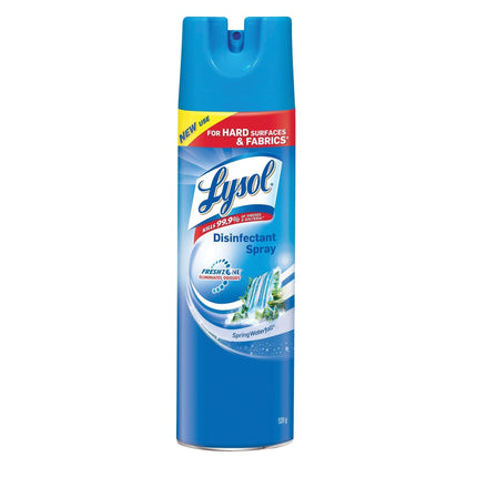 Lysol® Disinfectant Spray, Spring Waterfall, 539g, 12/Case-B2B Discounters