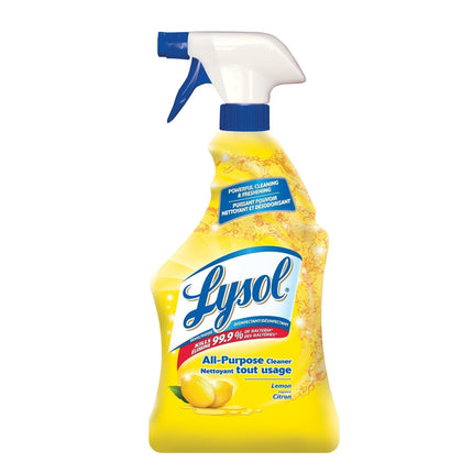Lysol® All Purpose Cleaner, Lemon Scent, 650ml, 12/Case-B2B Discounters