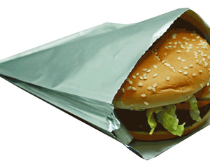 Atlas Paper Burger Foil Bags, 6" X 0.75" X 6.75", Laminated, 500 Bags/Case-B2B Discounters