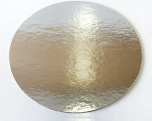 Enjay Cake Board, 8" X 0.70", Silver, Straight Edge 0.070, 150/Case-B2B Discounters