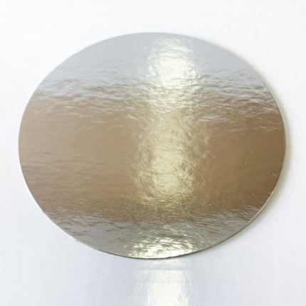 Enjay Cake Board, 8" X 0.70", Silver, Straight Edge 0.070, 150/Case-B2B Discounters