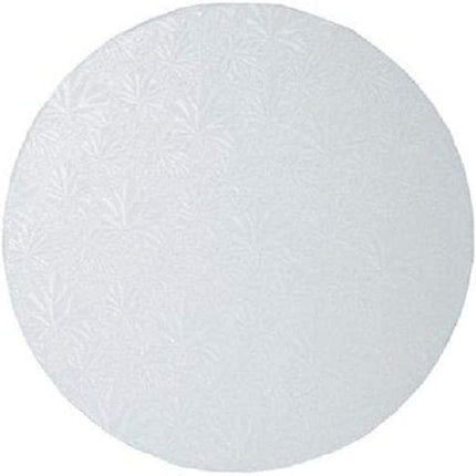 Enjay Cake Board, 14" X 1/2", White, Round Foldunders, 12/Case-B2B Discounters