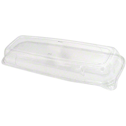 Sabert® Mozaik® High Dome Lid For 6.5" X 17.5" Rectangle Platters, Clear, 25/Case-B2B Discounters