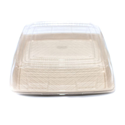 Sabert® Moziak® Cater Platters/Lids Combo, 14", White, 25/Case-B2B Discounters