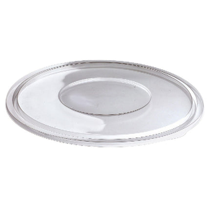 Sabert® Freshpack Flat Round Lid, For Shallow 64oz. & Round 80oz. Bowls, Clear, Plastic, 50 Lids/Case-B2B Discounters