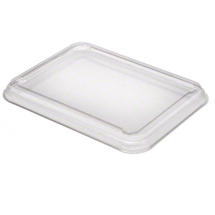 Sabert® Lid For Small Rectangle Trays, 5" X 6.6", PET, Clear, 600/Case-B2B Discounters