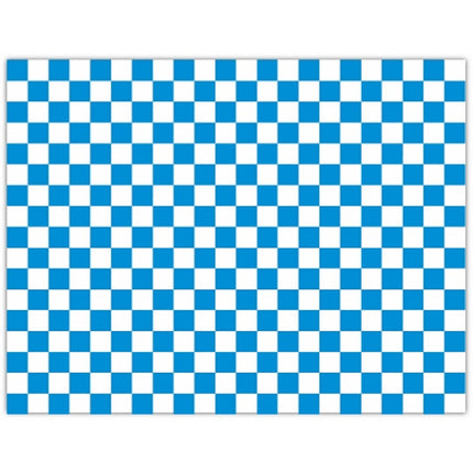 Blue Checker Liner, 12" X 12", 1000/Case-B2B Discounters