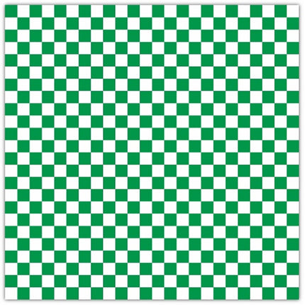 Green Checker Liner, 12" X 12", 1000/Case-B2B Discounters