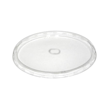 Pactiv® Flat Lid with Center Snap for 10" PET Round Deli Tub, 200/Case-B2B Discounters
